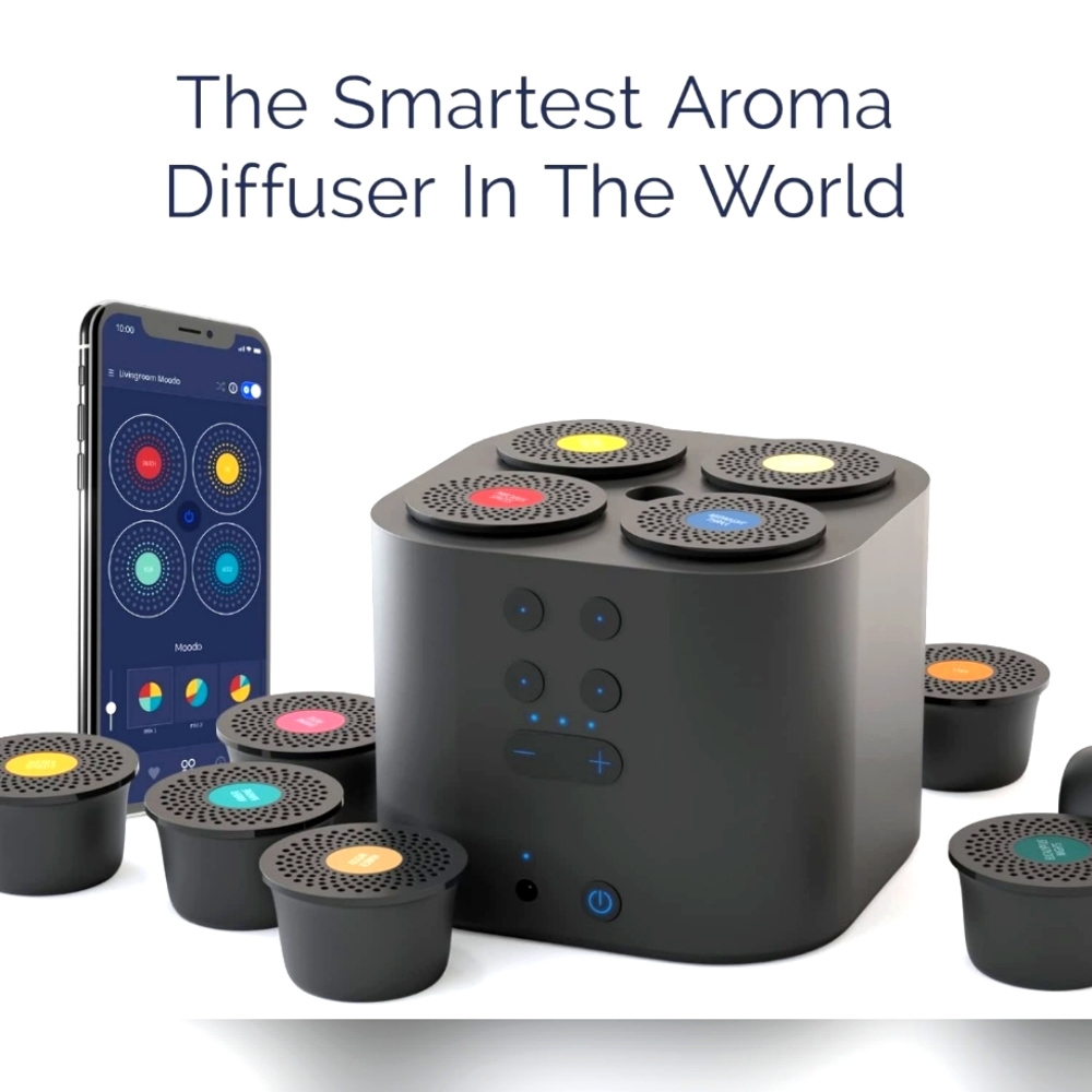 Moodo Smart Diffuser Home Fragrance Diffuser Plus 40 capsules (w/ Battery)